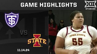 St Thomas MN vs 8 Iowa State Game Highlights  202425 Big 12 Womens Basketball [upl. by Rabin]