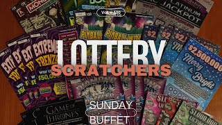 Random Lottery Scratchers Sunday Buffet Edition [upl. by Annua]