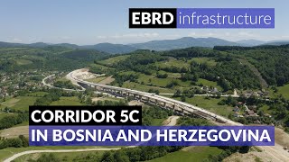 Zenica bypass section of Corridor Vc in Bosnia and Herzegovina [upl. by Post]