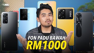 5 Phone Bawah RM1000 Yang PADU Tahun 2023 [upl. by Sheila]