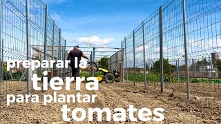 COMO preparar la TIERRA para plantar TOMATES [upl. by Wilonah]