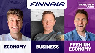 NEW REVOLUTIONARY BUSINESS CLASS  FINNAIR Economy vs Premium vs Business Class Battle [upl. by Eened]