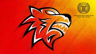 Illustrator Esports Tiger Mascot Logo Design Tutorial  Sport Team Jaguar Logo  illustrator CC [upl. by Festatus]