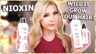 NIOXIN REVIEW  Does it help grow hair  System 3 Complete 3 Step Regimen [upl. by Nairod75]