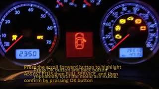 FIAT CROMA II 2005 06 How to reset service light indicator [upl. by Irok]