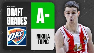 Nikola Topić Selected No 12 Overall by Oklahoma City Thunder  2024 NBA Draft Grades  CBS Sports [upl. by Christabel108]