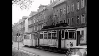 5 Fotos der letzten Fahrt der Straßenbahn Linie 3 in Chemnitz von Rottluff 1988 [upl. by Nialb476]