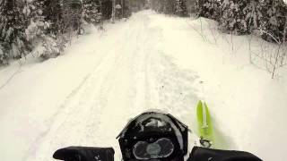 Keweenaw Trail 124 after Blizzard [upl. by Enelyam]