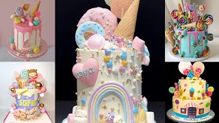 Candyland Theme Cake Designs 🍭 [upl. by Oballa]