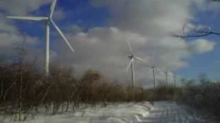 Windmills near Waymart Pa [upl. by Emee]