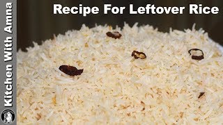 Chilli Garlic Rice for Mexican Chicken  Leftover Rice Recipe  Kitchen With Amna [upl. by Yrdua]