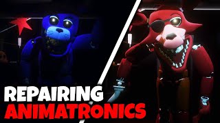 THESE ANIMATRONICS CAUGHT ME REPAIRING THEM BACKSTAGE FNAF [upl. by Isleana]