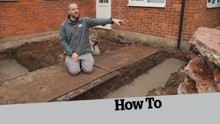 How to Dig the Foundations How to Build an Extension 2 [upl. by Ubald]