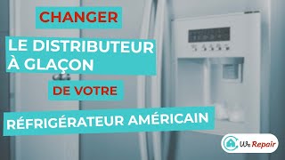 Comment changer le distributeur à glaçon dun réfrigérateur américain SAMSUNG RS50N3403SA [upl. by Uile]