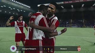 GLASGOW RANGERS vs MONACO  Classic Champions League  group C  game 8  Video 2x speed [upl. by Airotkciv325]