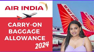 Air India Cabin Luggage Allowance For Domestic Flight in 2024  Dimension Weight Rules✈️ 🧳 [upl. by Nwahsir]