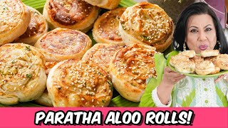 Two Ways Air Fryer amp Fried Aloo Paratha Roll Ups Ramadan 2024 Special Recipe in Urdu Hindi  RKK [upl. by Odette]