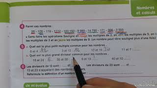 Multiples et Diviseurs p 29 Faire des maths 6ème année primaire [upl. by Bower]