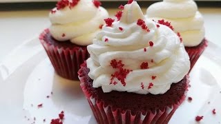 Red Velvet Cupcakes  Videorecept  CZ HD recipe [upl. by Esiled]