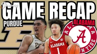 Purdue vs Alabama Game Recap [upl. by Claudius455]