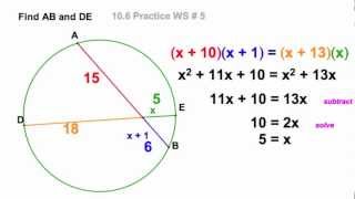 ChordChord Power Theorems  106A [upl. by Anni]