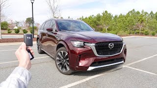 2024 Mazda CX90 Turbo S Premium Plus Start Up Walkaround Test Drive and Review [upl. by Eramat]