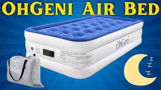 OhGeni Twin Size Air Mattress with Built in Pump UNBOXING and REVIEW [upl. by Ardnala]