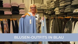 BlusenOutfits 2024 So stylen Sie Blau im Herbst mit Jutta Nestler [upl. by Kellyn]