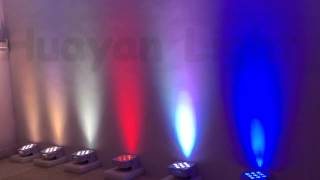 Battery Wireless Uplight DJ Lighting Wedding Backdrop Up lights [upl. by Anitreb289]