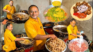 Bhubaneswar Famous Panda Bhaina Ka Odia Style Chicken Pakoda Making Rs 50 Only l Odisha Food Tour [upl. by Llevra306]