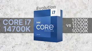 Intel Core i714700K vs 13700K vs 12700K vs 11700K vs 10700K 20202023 Evolution  Comparison [upl. by Iclehc]