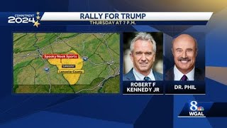 Robert Kennedy Jr Dr Phil McGraw to host rally for Trump in Lancaster County [upl. by Staford]