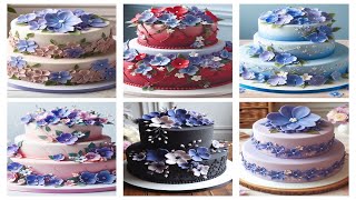 Periwinkle flower cake with different style [upl. by Lindemann1]