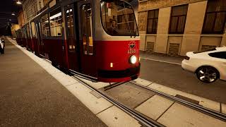 Tramsim Vienna Route DepotStefan Fadinger Platz Tram E2 [upl. by Ynohtona]