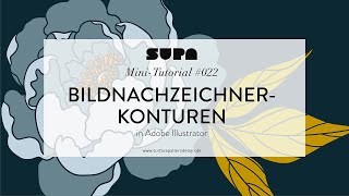 Minitutorial 022  Das BildnachzeichnerTool  Musterdesign in Adobe Illustrator  Tutorial [upl. by Noffihc]