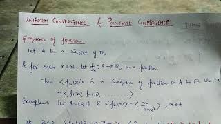 Sequence of Functions amp Pointwise Convergence [upl. by Heymann]