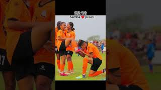 SAMBA xPREETI🔥❤️ samba preeti nationalplayer viralvideo saffwomenchampionship [upl. by Gurias]