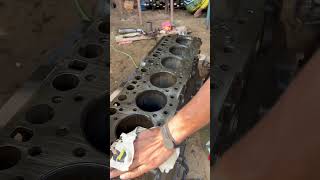 Diesel Engine Rebuild Six Cylinder Masterpiece workshop mechanic skills shorts shortsviral [upl. by Vernen]