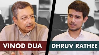 Vinod Dua Exclusive Interview with Dhruv Rathee  Media Modi amp Indira Gandhi [upl. by Linette]