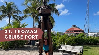 What To Expect Eastern Caribbean St Thomas Cruise Port  Walk To Charlotte Amalie St Thomas [upl. by Mendelsohn]