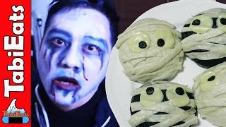 Scary Mummy Meat Buns NIKUMAN RECIPEHalloween Short Movie [upl. by Nikkie356]