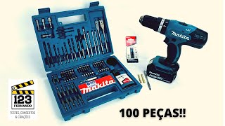 SUPER KIT DE BITS BROCAS E PONTEIRAS PARA FURADEIRA E PARAFUSADEIRA MAKITA [upl. by Prosper]