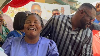 ODUNLADE ADEKOLA AND WIFE DANCE TOGETHER AT HIS BIRTHDAY CELEBRATION IN ABEOKUTA [upl. by Cayser523]