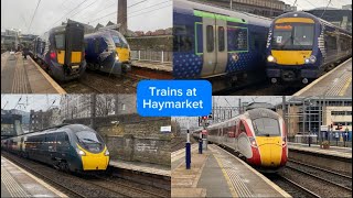 Trains at Haymarket 301223 [upl. by Zetram]