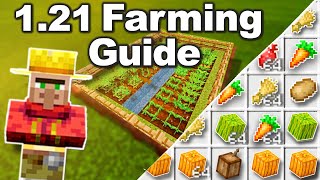 NEW Ultimate Minecraft Farming Guide 121  How To Farm EVERY Crop in Minecraft [upl. by Lunetta]