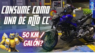 😱 Consume 50 km por galón  Yamaha MT 03 2022  Desmintiendo el Consumo ⛽  Jose de Roce [upl. by Anaehr]