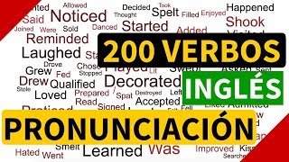 200 verbos regulares e irregulares en inglés con pronunciación y significado en español [upl. by Wei]