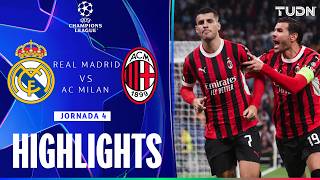 HIGHLIGHTS  Real Madrid vs Milan  UEFA Champions League 2425  TUDN [upl. by Alfy]