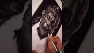 Hanuman Ji Drawing shorts hanuman drawing [upl. by Campball]