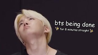 bts being done with interviews for 8 minutes straight [upl. by Claudine]